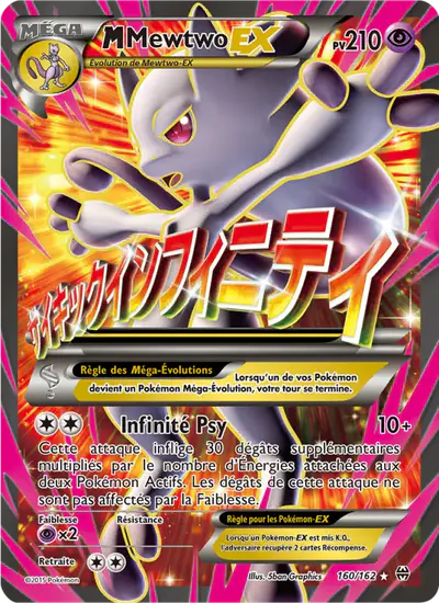 Image de la carte Pokemon M Mewtwo EX 160/162