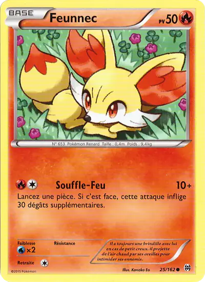 Image de la carte Pokemon Feunnec 25/162