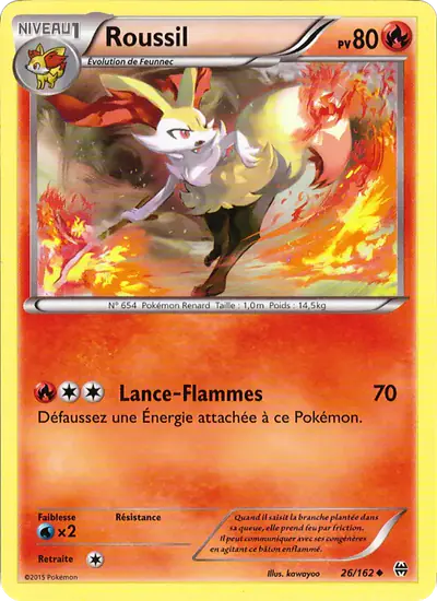 Image de la carte Pokemon Roussil 26/162