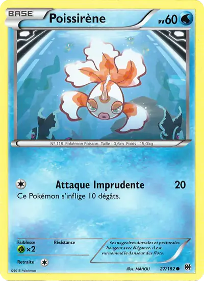 Image de la carte Pokemon Poissirène 27/162