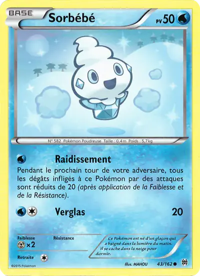 Image de la carte Pokemon Sorbébé 43/162