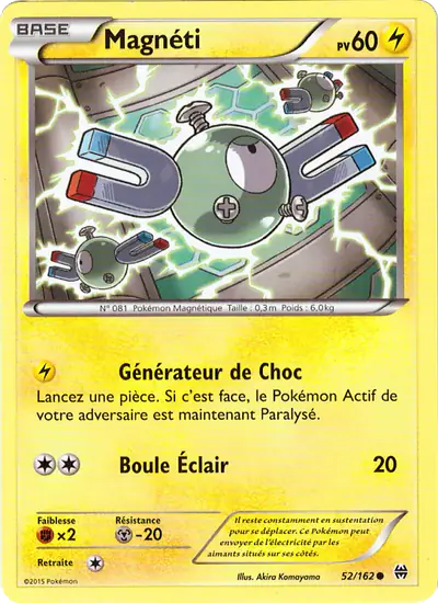 Image de la carte Pokemon Magnéti 52/162