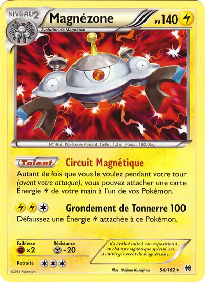 Image de la carte Pokemon Magnézone 54/162