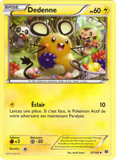 Image de la carte Pokemon Dedenne 57/162