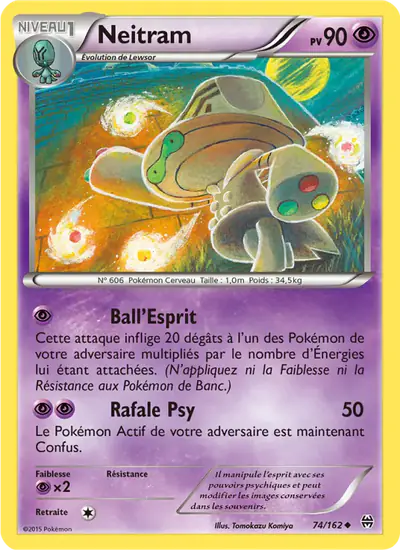 Image de la carte Pokemon Neitram 74/162