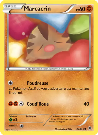 Image de la carte Pokemon Marcacrin 80/162