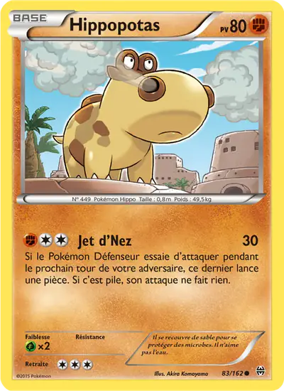 Image de la carte Pokemon Hippopotas 83/162