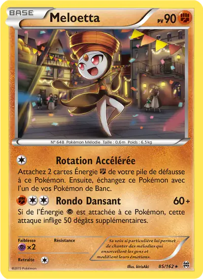 Image de la carte Pokemon Meloetta 85/162