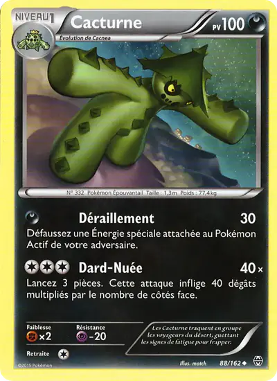 Image de la carte Pokemon Cacturne 88/162
