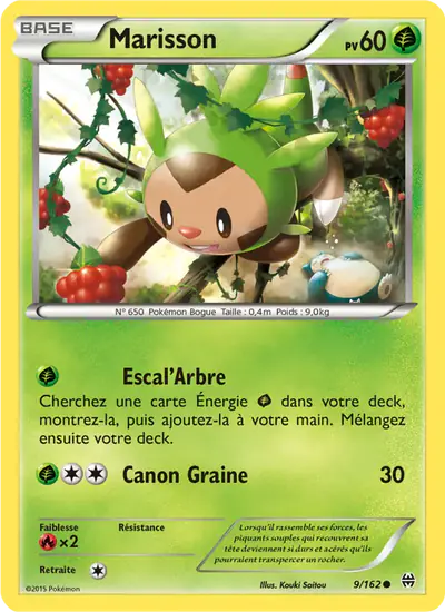 Image de la carte Pokemon Marisson 9/162