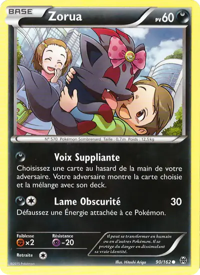 Image de la carte Pokemon Zorua 90/162