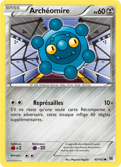 Image de la carte Pokemon Archéomire 95/162