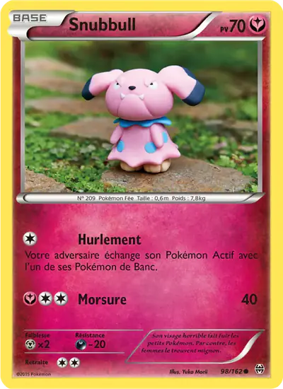 Image de la carte Pokemon Snubbull 98/162