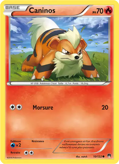 Image de la carte Pokemon Caninos 10/122