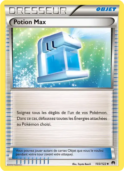 Image de la carte Pokemon Potion Max 103/122