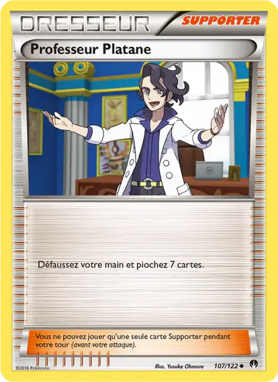 Image de la carte Pokemon Professeur Platane 107/122
