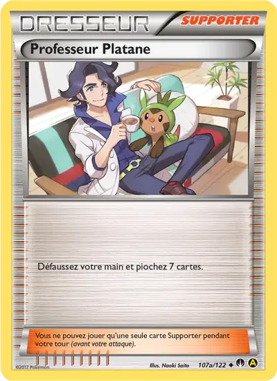 Image de la carte Pokemon Professeur Platane 107a/122