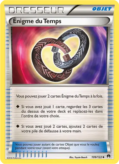Image de la carte Pokemon Énigme du Temps 109/122