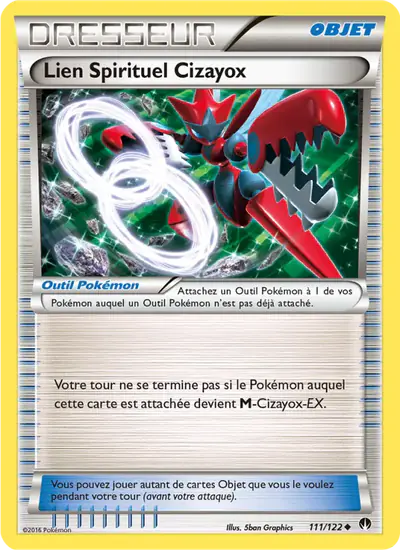 Image de la carte Pokemon Lien Spirituel Cizayox 111/122