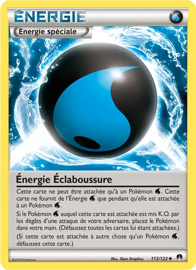 Image de la carte Pokemon Énergie Éclaboussure 113/122