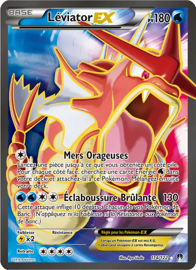 Image de la carte Pokemon Léviator EX 114/122