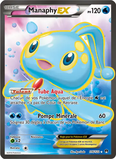 Image de la carte Pokemon Manaphy EX 116/122