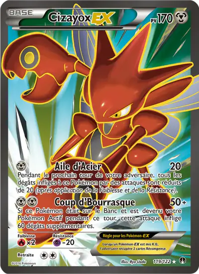 Image de la carte Pokemon Cizayox EX 119/122