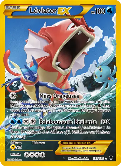Image de la carte Pokemon Léviator EX 123/122