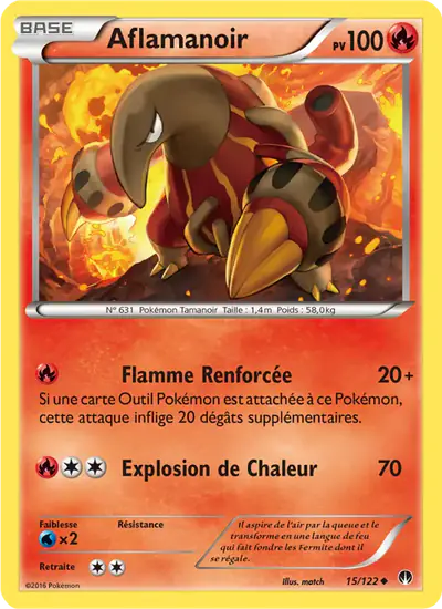 Image de la carte Pokemon Aflamanoir 15/122