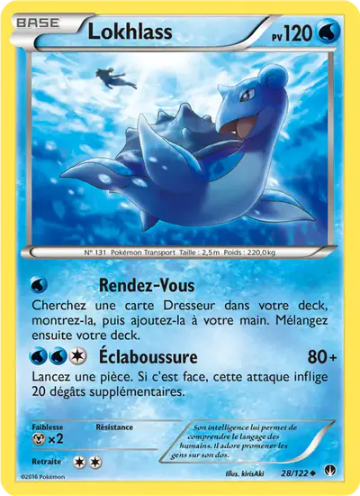 Image de la carte Pokemon Lokhlass 28/122