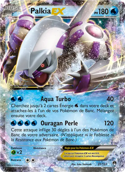 Image de la carte Pokemon Palkia EX 31/122