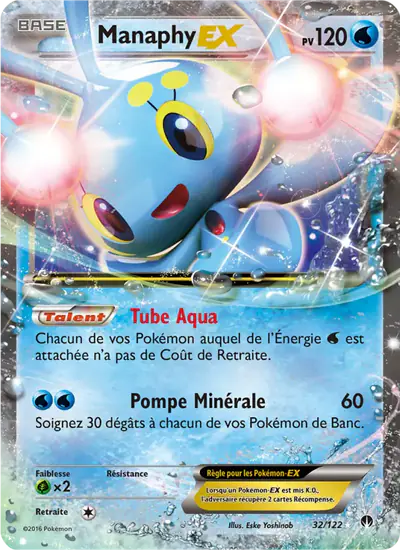 Image de la carte Pokemon Manaphy EX 32/122