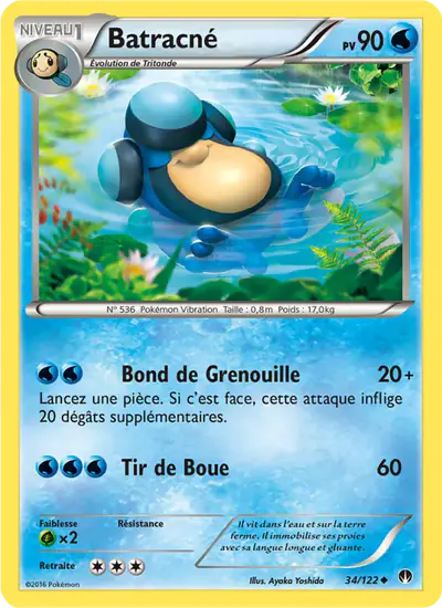 Image de la carte Pokemon Batracné 34/122