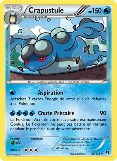 Image de la carte Pokemon Crapustule 35/122