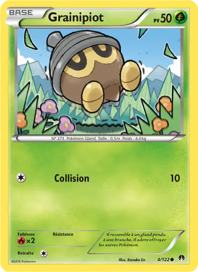 Image de la carte Pokemon Grainipiot 4/122