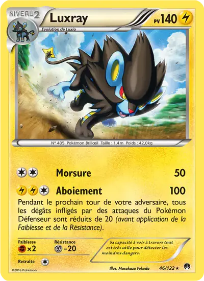 Image de la carte Pokemon Luxray 46/122