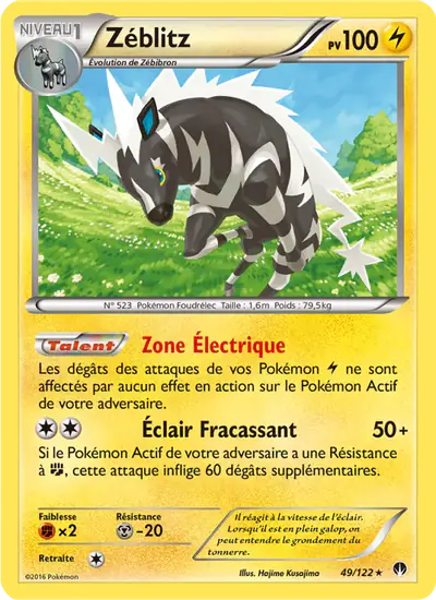 Image de la carte Pokemon Zéblitz 49/122
