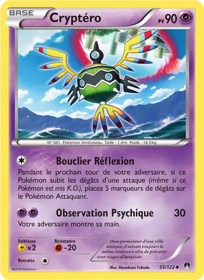 Image de la carte Pokemon Cryptéro 55/122