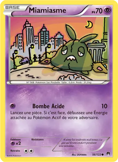 Image de la carte Pokemon Miamiasme 56/122