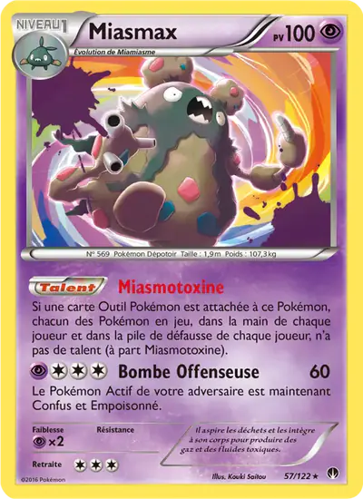Image de la carte Pokemon Miasmax 57/122