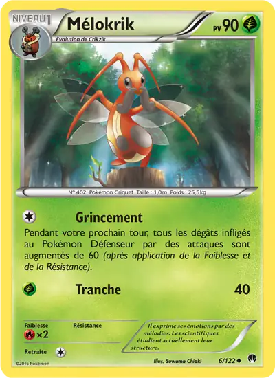 Image de la carte Pokemon Mélokrik 6/122