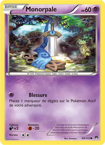 Image de la carte Pokemon Monorpale 60/122
