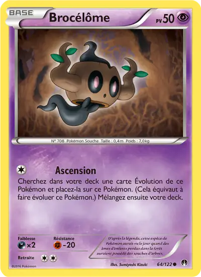 Image de la carte Pokemon Brocélôme 64/122