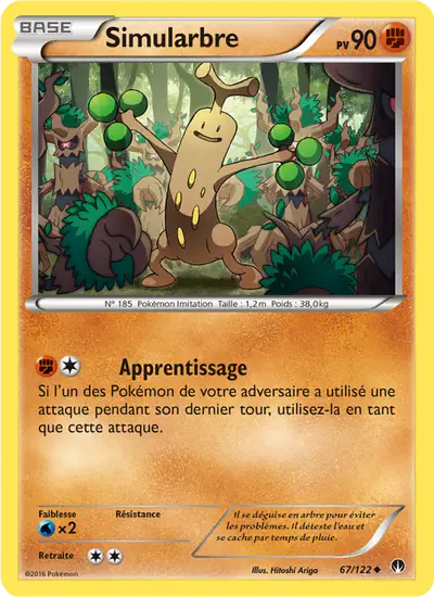 Image de la carte Pokemon Simularbre 67/122