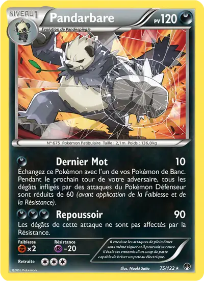 Image de la carte Pokemon Pandarbare 75/122