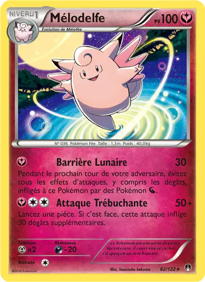 Image de la carte Pokemon Mélodelfe 82/122