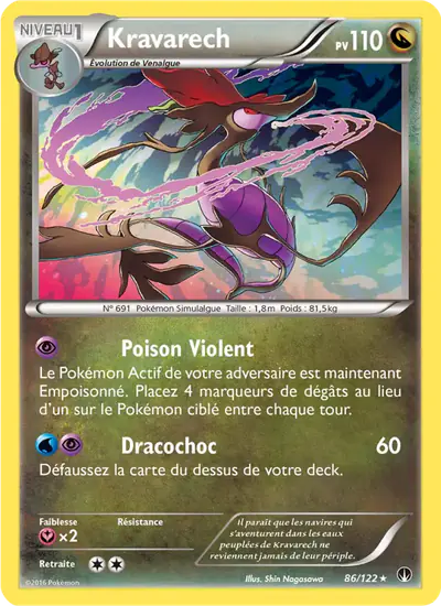 Image de la carte Pokemon Kravarech 86/122