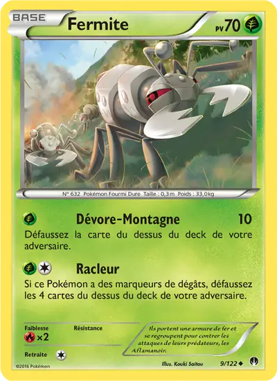 Image de la carte Pokemon Fermite 9/122