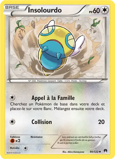 Image de la carte Pokemon Insolourdo 90/122
