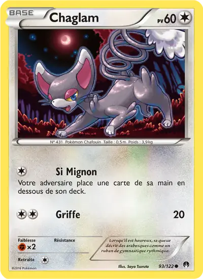 Image de la carte Pokemon Chaglam 93/122